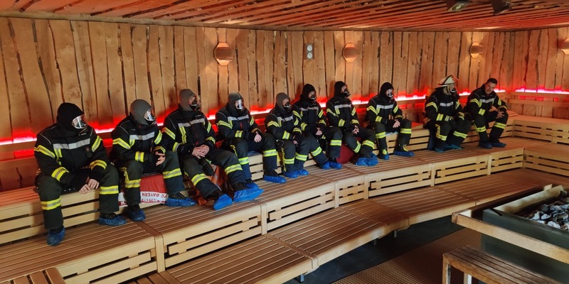 FW Celle: Feuerwehrausbildung in der Sauna - Foto: presseportal.de