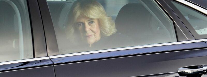 Queen Camilla verzichtete wegen der Folgen einer Infektion auf den Empfang im Freien. - Foto: Alberto Pezzali/AP/dpa