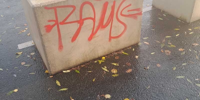 POL-HS: Farbschmierereien im Wurmauenpark / Stadt setzt Belohnung aus - Foto: presseportal.de