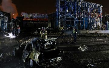 Die südostukrainische Großstadt Saporischschja ist regelmäßig Ziel russischer Gleitbombenangriffe. (Archivbild) - Foto: Kateryna Klochko/AP/dpa