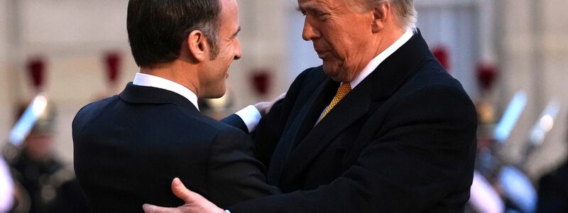 Macron rollte für Trump den roten Teppich aus. - Foto: Aurelien Morissard/AP