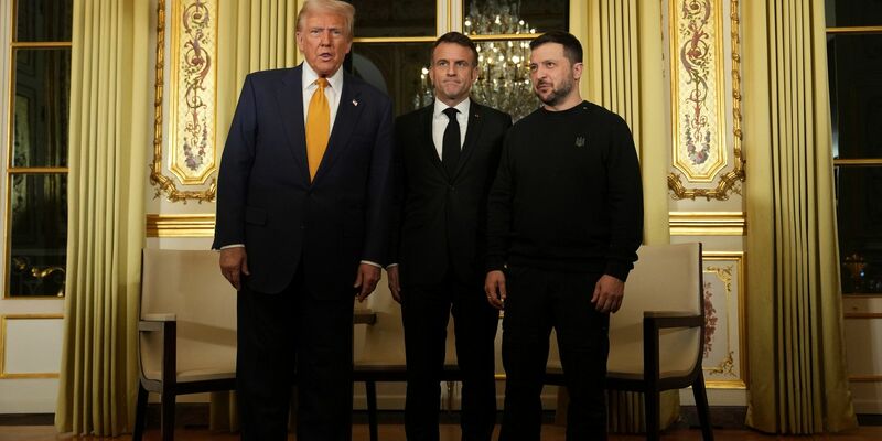 Trump steigt noch vor seiner Amtseinführung in Gespräche über die Zukunft der Ukraine ein. - Foto: Aurelien Morissard/AP/dpa