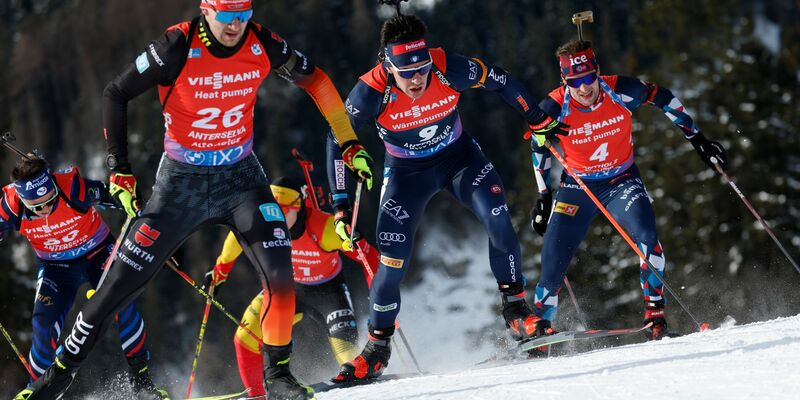 Danilo Riethmüller wird Vierter im Massenstart. - Foto: Alessandro Trovati/AP