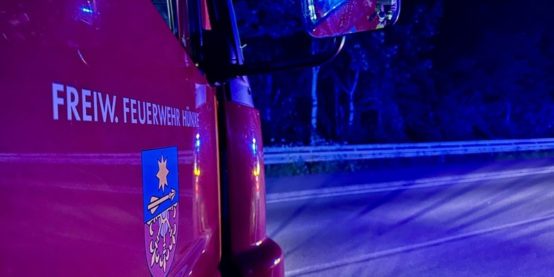 FW Hünxe: Brand einer mobilen Toilettenkabine - Foto: presseportal.de