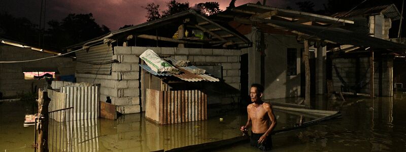 Im November sorgten Taifune vor allem auf den Philippinen für heftige Überschwemmungen. (Archivbild) - Foto: Noel Celis/AP/dpa