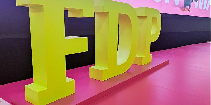 FDP-Logo auf Parteitag (Archiv) - Foto: über dts Nachrichtenagentur