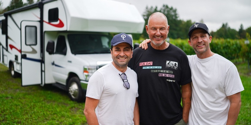 Ali Güngörmüs Frank Rosin Alexander Kumptner Roadtrip Amerika - Foto: Joyn/Andreas Grote, presseportal.de