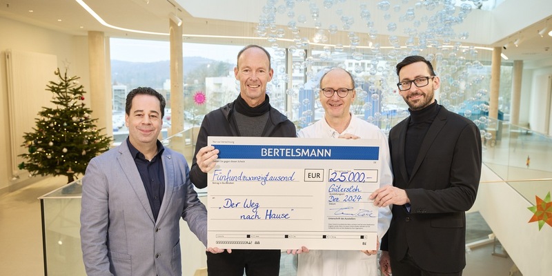 Bertelsmann spendet 25.000 Euro für Bielefelder Initiative Der Weg nach Hause - Foto: presseportal.de