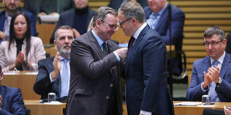 Bodo Ramelow und Mario Voigt am 12.12.2024 - Foto: über dts Nachrichtenagentur