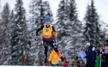 Vanessa Voigt fiel im Jagdrennen zurück. - Foto: Matthias Schrader/AP/dpa