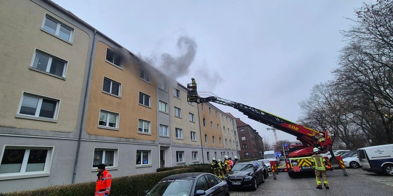 FW Bremerhaven: Wohnungsbrand im Stadtteil Lehe. - Foto: presseportal.de
