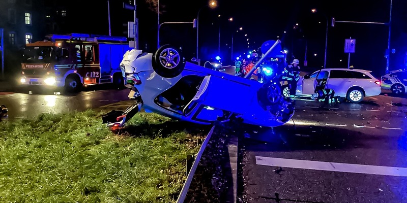 FW-M: Ein Schwerverletzter nach Unfall (Schwabing) - Foto: presseportal.de