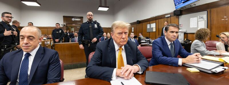 Donald Trump vor Gericht in Manhattan im Mai. - Foto: Justin Lane/Pool EPA/AP/dpa