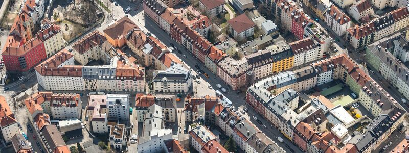 Innenstand von München: In der bayerischen Landeshauptstadt sind die Mieten in Deutschland am höchsten. (Archivbild) - Foto: Sina Schuldt/dpa