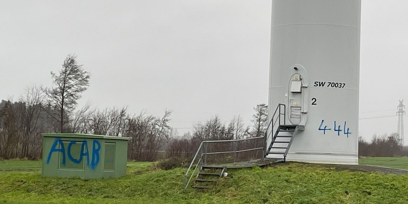 POL-NMS: 241218-1-pdnms Zeugen nach Sachbeschädigung an Windkraftanlage in Owschlag gesucht - Foto: presseportal.de