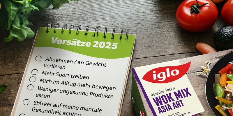 Mach´s dir leicht: 85% der Deutschen mit Neujahrsvorsätzen sind an diesen gescheitert - iglo unterstützt den relaxten und bewussteren Jahresstart / Repräsentative Umfrage zu Neujahrsvorsätzen - Foto: presseportal.de