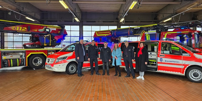 FW Bremerhaven: Vier neue Fahrzeuge für die Feuerwehr Bremerhaven - Foto: presseportal.de