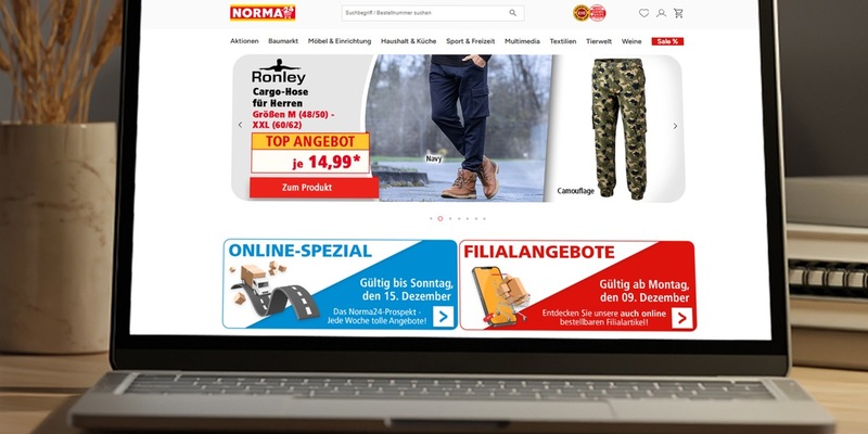 NORMA24 bekommt einen moderneren Look: Neue IT-Plattform bringt mehr Transparenz und Übersichtlichkeit / Discounter stellt Onlineshop auf zukunftsfähiges System Spryker um - Foto: presseportal.de