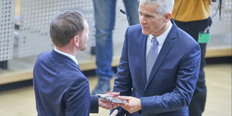 Michael Kretschmer und Matthias Berger am 18.12.2024 - Foto: über dts Nachrichtenagentur