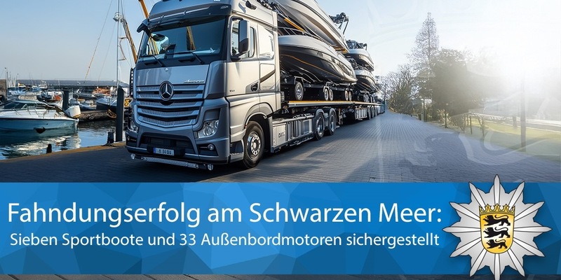 LKA-BW: Bootskriminalität: Konstanzer Fahnder erneut am Schwarzen Meer erfolgreich - Gemeinsame Pressemitteilung des Polizeipräsidiums Einsatz und des Landeskriminalamtes Baden-Württemberg - Foto: presseportal.de