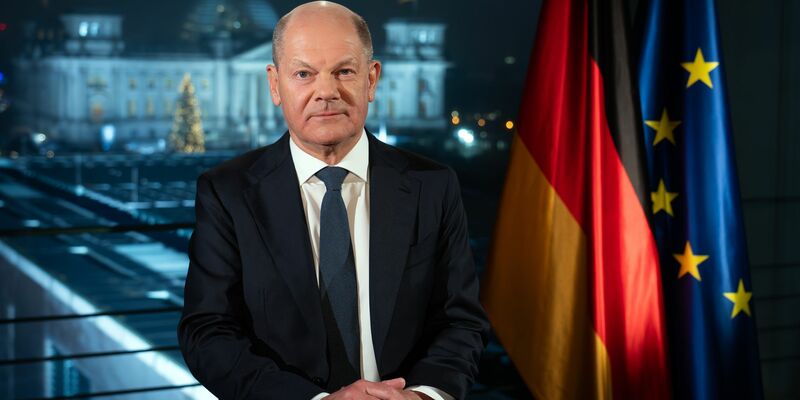 Kanzler Olaf Scholz: «Kraft entsteht aus Zusammenhalt.»  - Foto: Soeren Stache/dpa