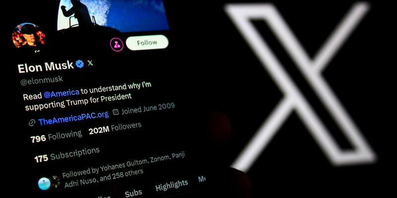 Laut Musk soll es einen großen Angriff auf X gegeben haben. - Foto: Algi Febri Sugita/ZUMA Press Wire/dpa