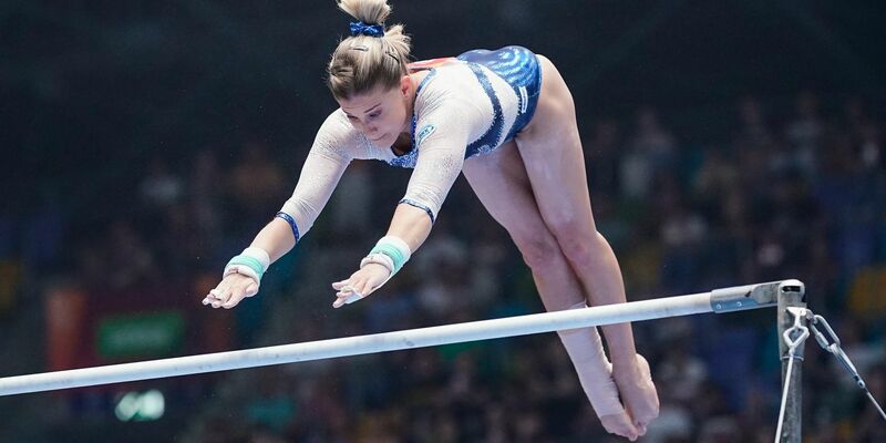 Deutschlands Top-Turnerin Elisabeth Seitz forderte eine Aufarbeitung der Missbrauchsvorwürfe in Stuttgart. - Foto: Uwe Anspach/dpa