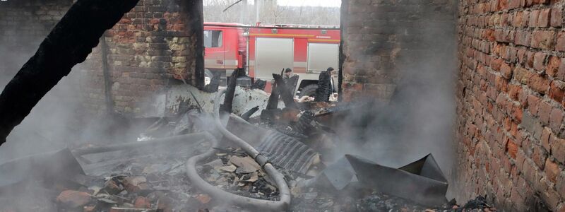 Alle Städte an der Front im Donbass in der Ostukraine sind schwer zerstört. - Foto: -/ukrin/dpa