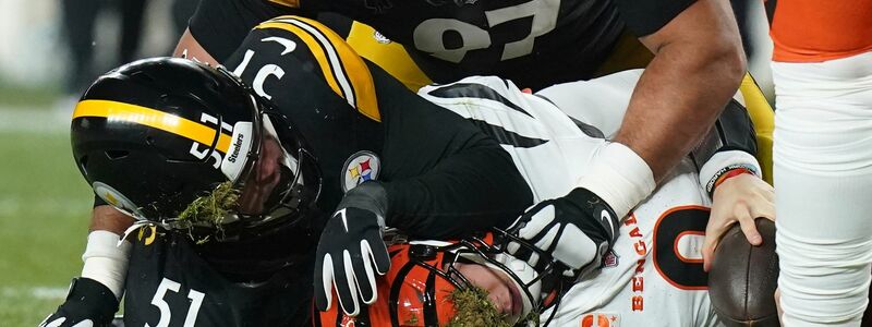 Die Cincinnati Bengals um Quarterback Joe Burrow bissen sich in Pittsburgh durch. - Foto: Matt Freed/AP/dpa