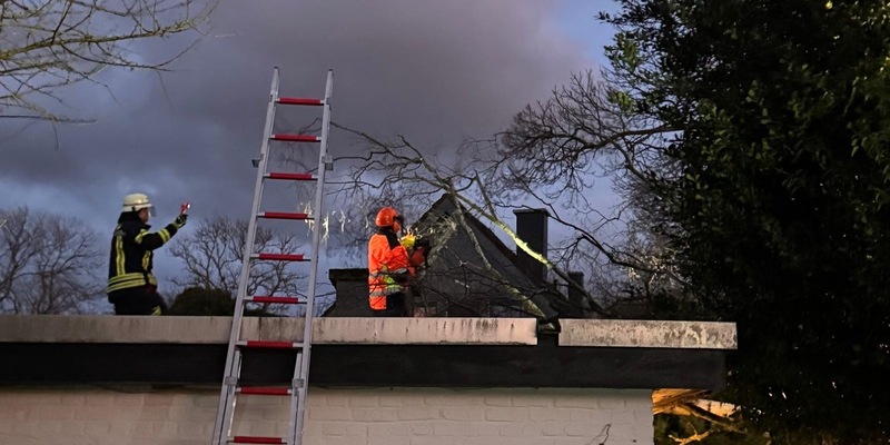 FW-Erkrath: Sturmtief Quiteria sorgt für zahlreiche Einsätze in Erkrath - Foto: presseportal.de