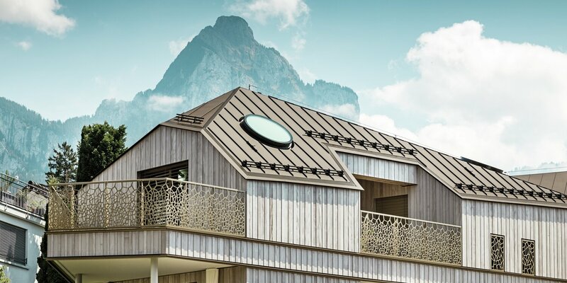 Moderne Wohnanlage in Liebwylen, Schwyz - Foto: PREFA | Croce & Wir über pressetext.de