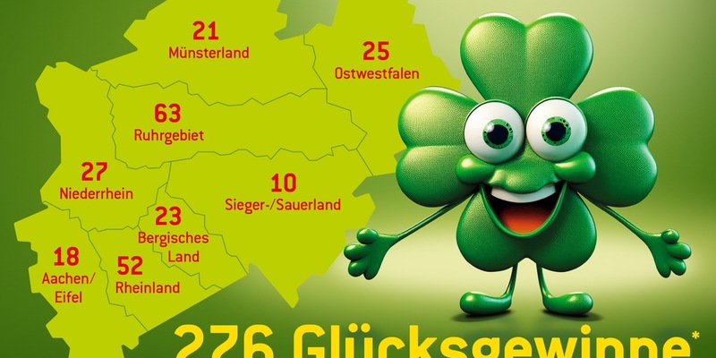 Rekord: erstmals mehr als 50 Millionengewinne / WestLotto-Gewinnerbilanz 2024 - Foto: presseportal.de