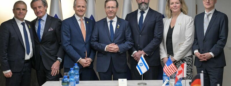 Israels Präsident Herzog hofft bei einem Treffen mit Krisenbeauftragten auf Fortschritte bei den Geisel-Verhandlungen.   - Foto: Kobi Gideon/GPO/dpa