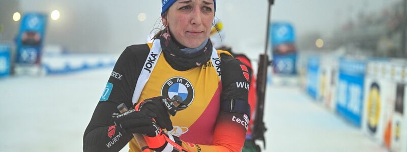 Bei den Rennen in Oberhof lief es für die Ex-Weltmeisterin nicht wie gewünscht. - Foto: Martin Schutt/dpa