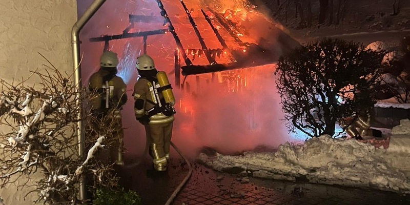 FF Olsberg: Großeinsatz der Feuerwehr in Olsberg Brunskappel - Foto: presseportal.de