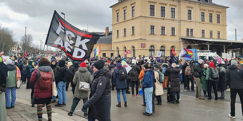 Protest gegen AfD-Parteitag am 11.01.2025 - Foto: über dts Nachrichtenagentur