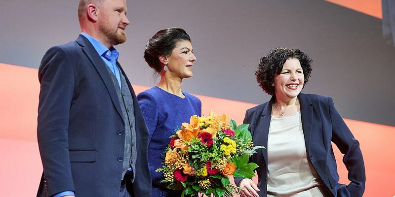 Christian Leye, Sahra Wagenknecht, Amira Mohamed Ali am 12.01.2025 - Foto: über dts Nachrichtenagentur