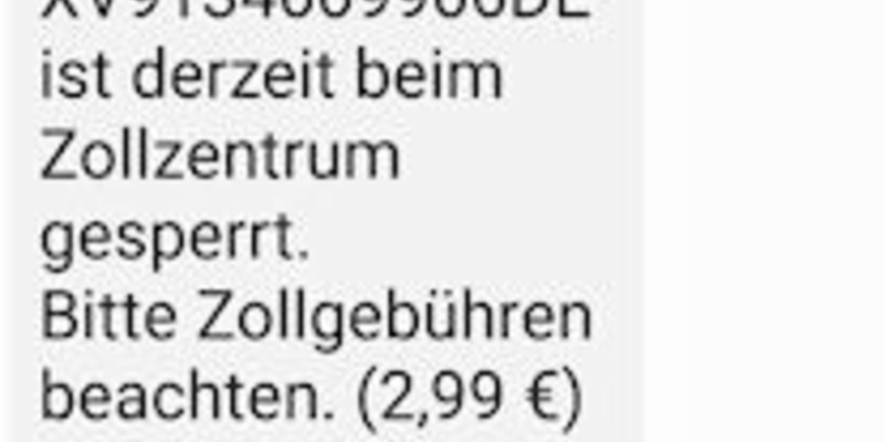 HZA-KI: Fake Paket-SMS - Hauptzollamt Kiel warnt vor gefälschten SMS - Foto: presseportal.de