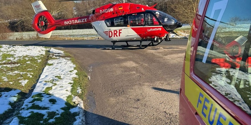 FW-EN: Frau wird nach Sturz durch Rettungshubschrauber ins Krankenhaus geflogen - Foto: presseportal.de