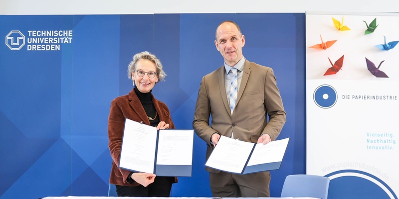 Einrichtung der Stiftungsprofessur für zirkuläre faserbasierte Verpackungssysteme an der TU Dresden / Förderung innovativer und nachhaltiger Lösungen für die Verpackungsindustrie - Foto: presseportal.de