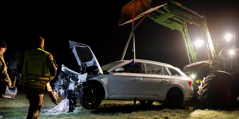 POL-OS: Verkehrsunfall auf Tankstellengelände endet im Goldbach - Foto: presseportal.de