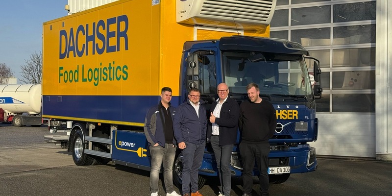 Der hundertste vollelektrische Lkw bei Dachser kommt im Food Logistics-Verteilerverkehr zum Einsatz - Foto: presseportal.de