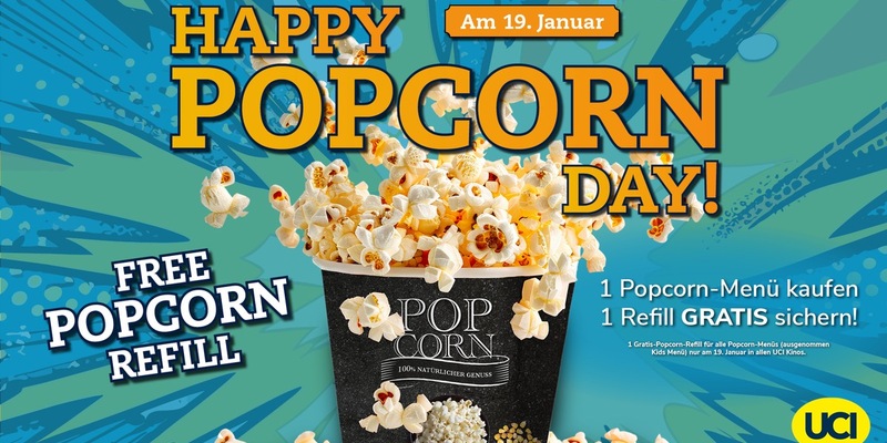 So schmeckt Kino: UCI feiert Tag des Popcorns / Große Popcorn-Aktion am 19. Januar in allen UCI Kinos - Foto: presseportal.de