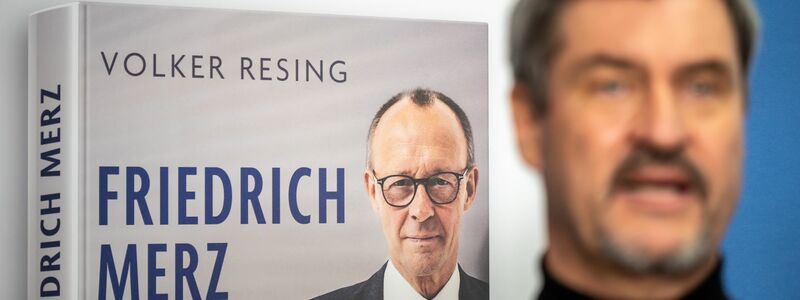 «Friedrich Merz ist kantig, ja. Aber da weiß man, was man hat», so Markus Söder über den CDU-Chef.  - Foto: Michael Kappeler/dpa