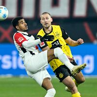 Für Eintracht Frankfurt um Hugo Larsson war beim 3:3 gegen Borussia Dortmund mehr drin. - Foto: Uwe Anspach/dpa