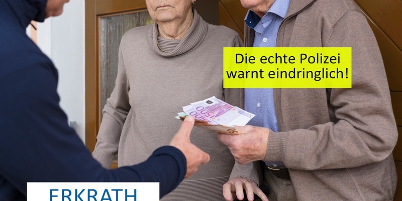 POL-ME: Falsche Polizeibeamte: 89 Jahre alter Senior wird Opfer des Schockanrufs - Erkrath - 2501059 - Foto: presseportal.de