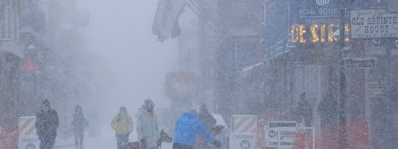 Die US-Südstaaten erleben seltenes Winterwetter. - Foto: Gerald Herbert/AP/dpa