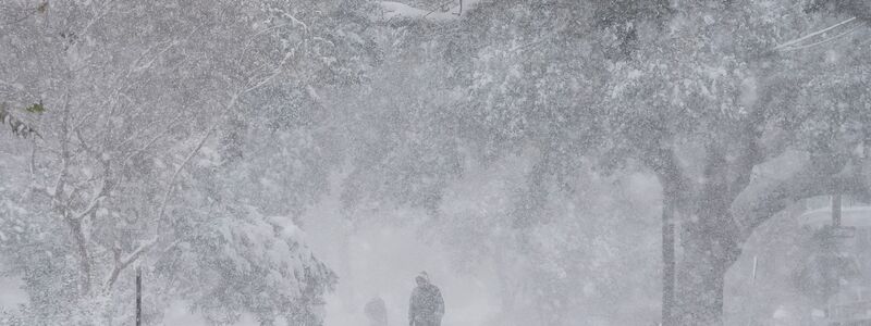 In New Orleans fielen mehr als 20 Zentimeter Schnee. - Foto: Gerald Herbert/AP/dpa