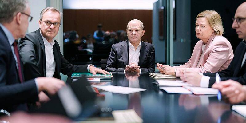 Olaf Scholz bei Besprechung nach Anschlag von Aschaffenburg am 22.01.2025 - Foto: Denzel, Jesco/BPA,  Text: über dts Nachrichtenagentur