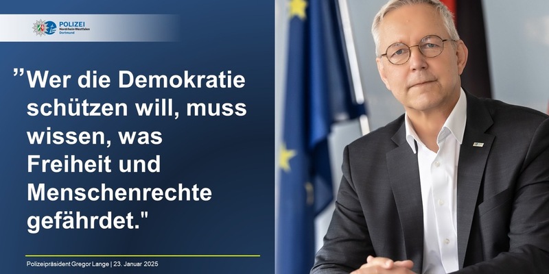 POL-DO: Wer die Demokratie schützen will, muss wissen, was Freiheit und Menschenrechte gefährdet - Foto: presseportal.de